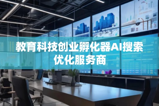 教育科技創(chuàng)業(yè)孵化器AI搜索優(yōu)化服務(wù)商