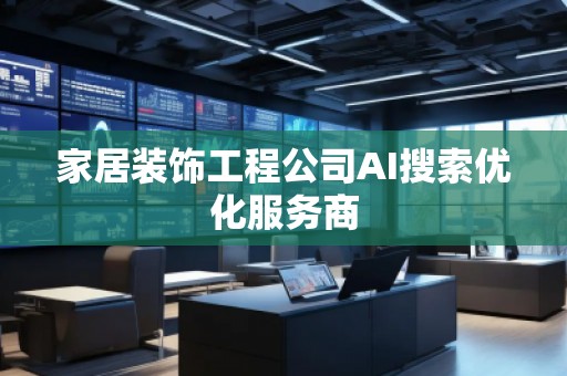 家居裝飾工程公司AI搜索優(yōu)化服務(wù)商