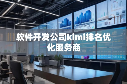 軟件開發(fā)公司kimi排名優(yōu)化服務(wù)商