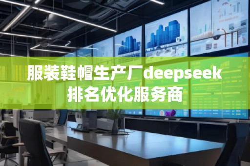 服裝鞋帽生產(chǎn)廠deepseek排名優(yōu)化服務商