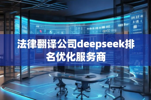 法律翻譯公司deepseek排名優(yōu)化服務(wù)商