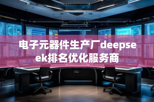 電子元器件生產(chǎn)廠deepseek排名優(yōu)化服務(wù)商