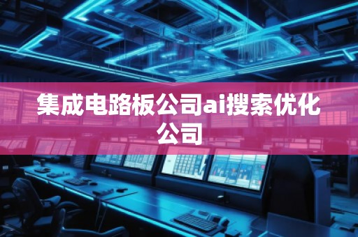 集成電路板公司ai搜索優(yōu)化公司