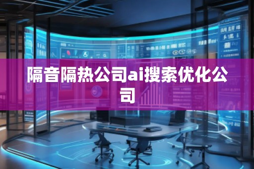 隔音隔熱公司ai搜索優(yōu)化公司