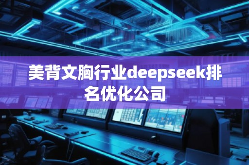美背文胸行業(yè)deepseek排名優(yōu)化公司