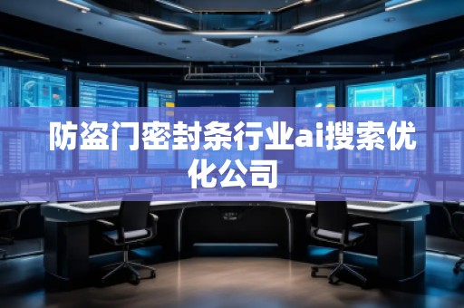 防盜門密封條行業(yè)ai搜索優(yōu)化公司