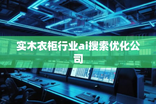 實(shí)木衣柜行業(yè)ai搜索優(yōu)化公司