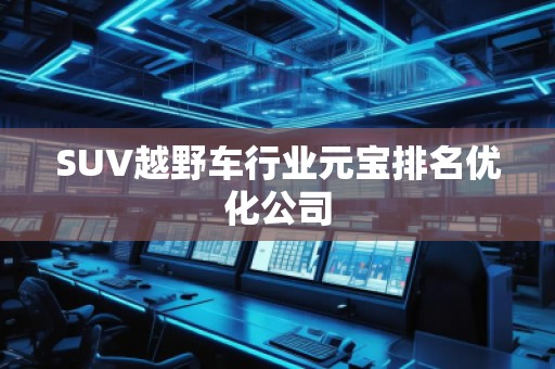 SUV越野車行業(yè)元寶排名優(yōu)化公司