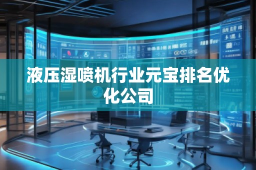 液壓濕噴機(jī)行業(yè)元寶排名優(yōu)化公司