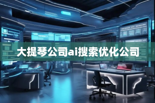 大提琴公司ai搜索優(yōu)化公司