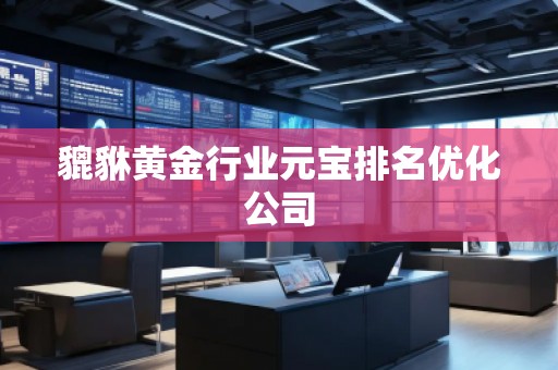 貔貅黃金行業(yè)元寶排名優(yōu)化公司