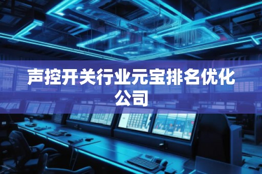 聲控開關(guān)行業(yè)元寶排名優(yōu)化公司