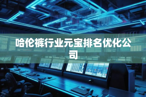 哈倫褲行業(yè)元寶排名優(yōu)化公司