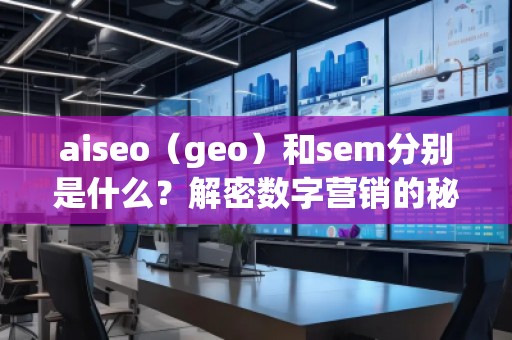 aiseo（geo）和sem分別是什么？解密數(shù)字營(yíng)銷的秘密武器
