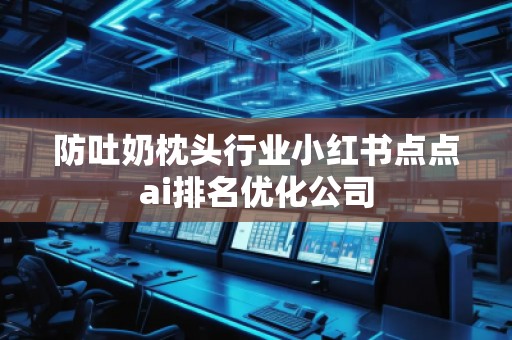 防吐奶枕頭行業(yè)小紅書點(diǎn)點(diǎn)ai排名優(yōu)化公司