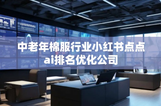 中老年棉服行業(yè)小紅書點(diǎn)點(diǎn)ai排名優(yōu)化公司