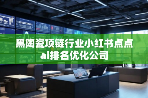 黑陶瓷項鏈行業(yè)小紅書點點ai排名優(yōu)化公司