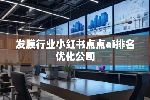 發(fā)膜行業(yè)小紅書點點ai排名優(yōu)化公司
