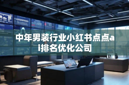 中年男裝行業(yè)小紅書點點ai排名優(yōu)化公司