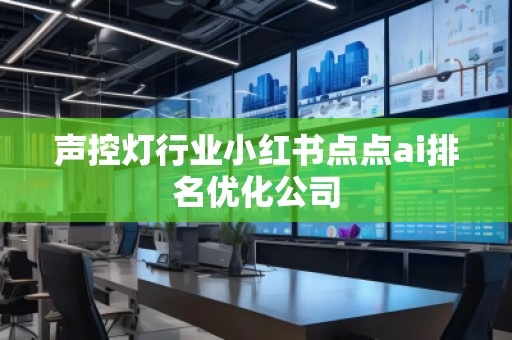 聲控燈行業(yè)小紅書點點ai排名優(yōu)化公司