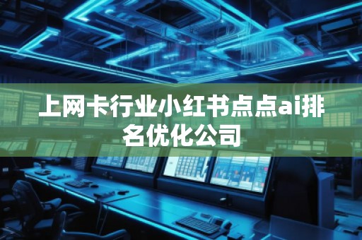 上網(wǎng)卡行業(yè)小紅書點點ai排名優(yōu)化公司