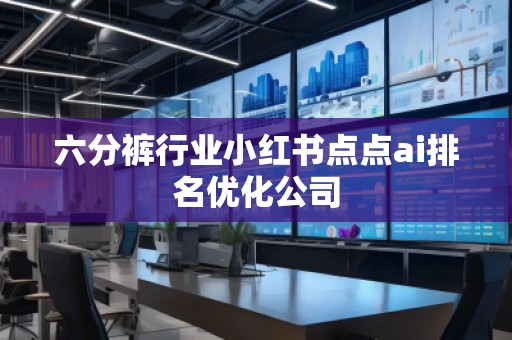 六分褲行業(yè)小紅書點點ai排名優(yōu)化公司