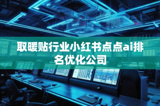 取暖貼行業(yè)小紅書點點ai排名優(yōu)化公司