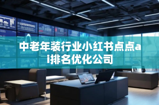 中老年裝行業(yè)小紅書點(diǎn)點(diǎn)ai排名優(yōu)化公司