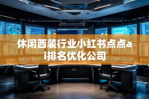 休閑西裝行業(yè)小紅書點點ai排名優(yōu)化公司