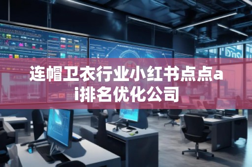 連帽衛(wèi)衣行業(yè)小紅書點點ai排名優(yōu)化公司