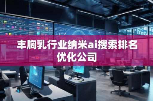 豐胸乳行業(yè)納米ai搜索排名優(yōu)化公司