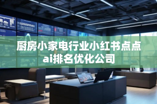 廚房小家電行業(yè)小紅書點(diǎn)點(diǎn)ai排名優(yōu)化公司