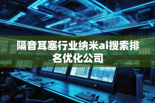 隔音耳塞行業(yè)納米ai搜索排名優(yōu)化公司
