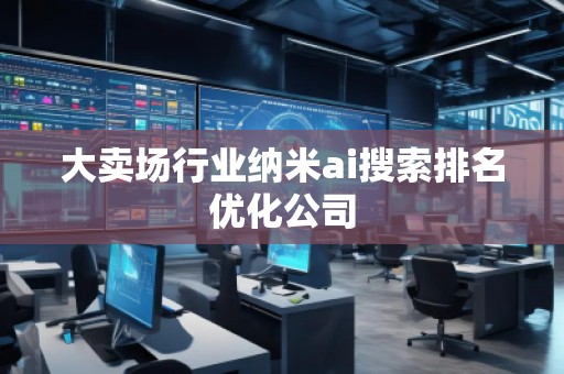 大賣場(chǎng)行業(yè)納米ai搜索排名優(yōu)化公司