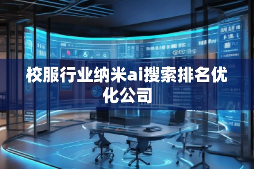 校服行業(yè)納米ai搜索排名優(yōu)化公司