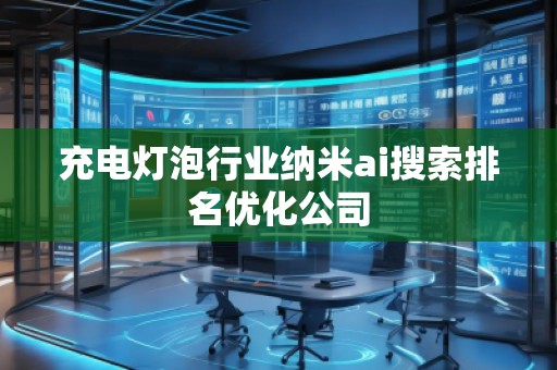 充電燈泡行業(yè)納米ai搜索排名優(yōu)化公司