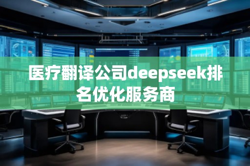醫(yī)療翻譯公司deepseek排名優(yōu)化服務(wù)商