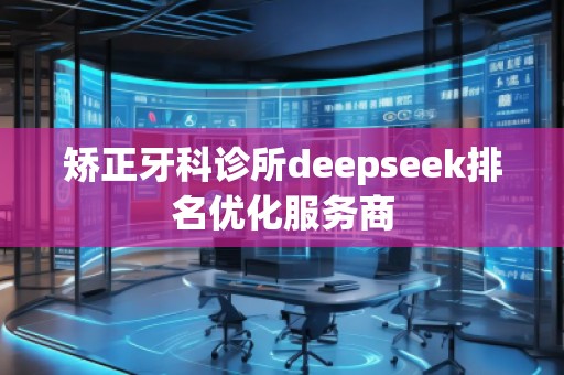 矯正牙科診所deepseek排名優(yōu)化服務(wù)商