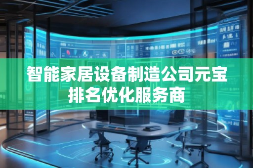 智能家居設備制造公司元寶排名優(yōu)化服務商