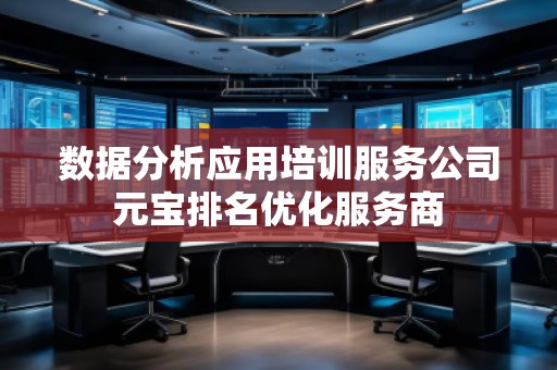 數據分析應用培訓服務公司元寶排名優(yōu)化服務商