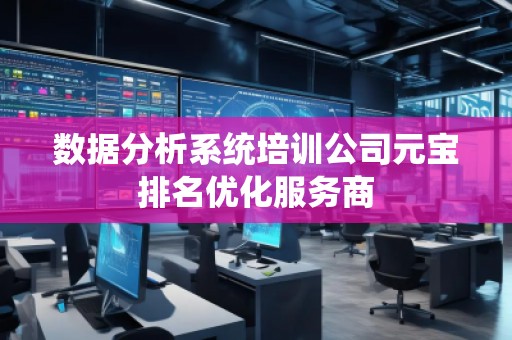 數據分析系統(tǒng)培訓公司元寶排名優(yōu)化服務商