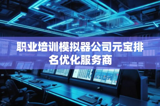 職業(yè)培訓(xùn)模擬器公司元寶排名優(yōu)化服務(wù)商